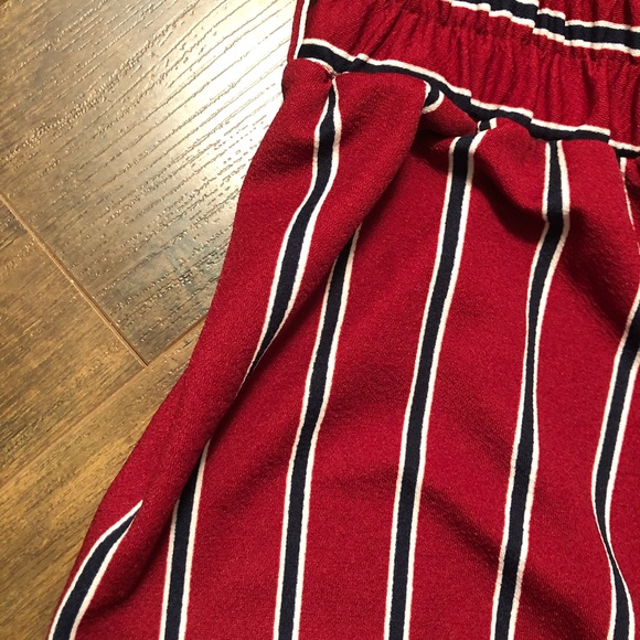 Striped trouser pants - red - Picture 4 of 5